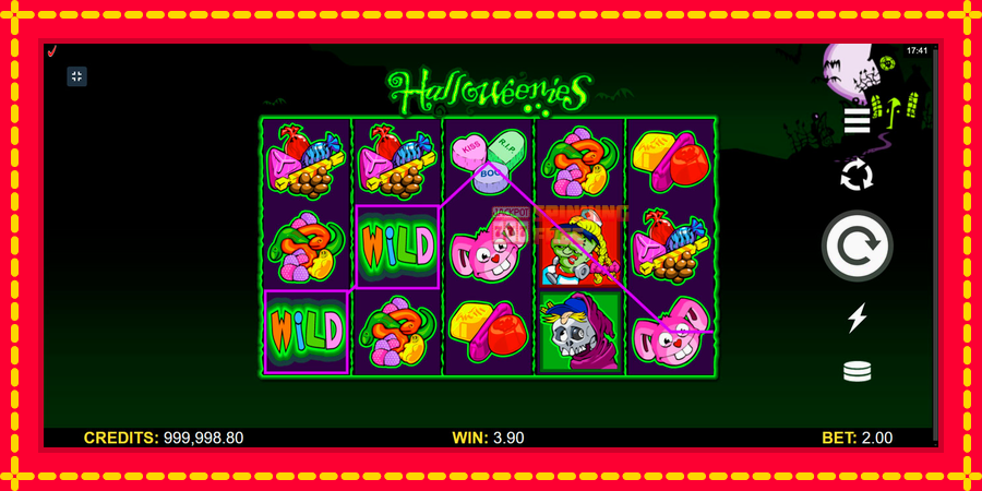 Halloweenies mesin slot dengan animasi cerah, gambar 3