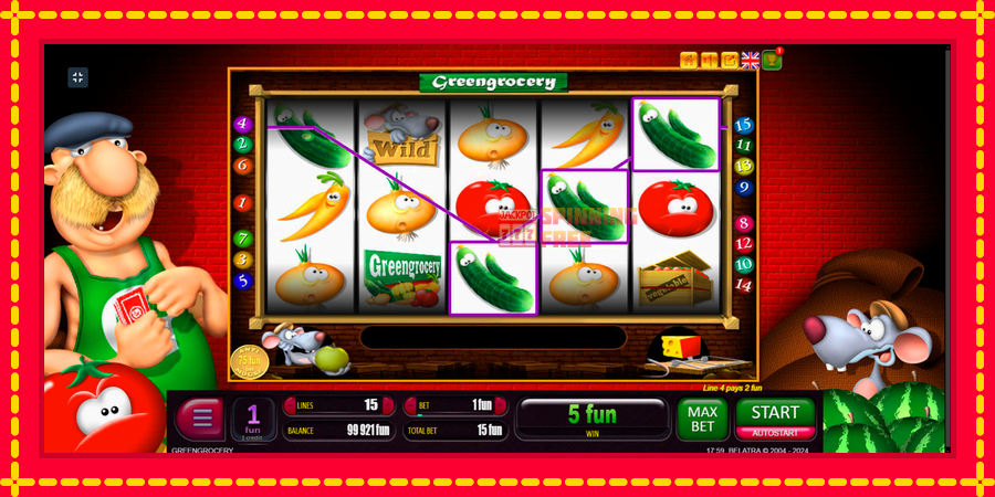 Green Grocery mesin slot dengan animasi cerah, gambar 3