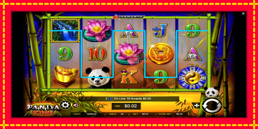 Panda King mesin slot dengan animasi cerah, gambar 2