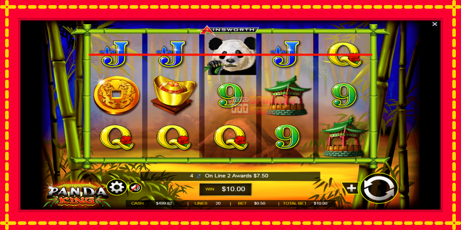 Panda King mesin slot dengan animasi cerah, gambar 3