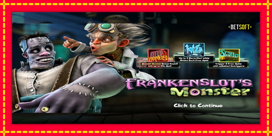 Frankenslots Monster mesin slot dengan animasi cerah, gambar 1