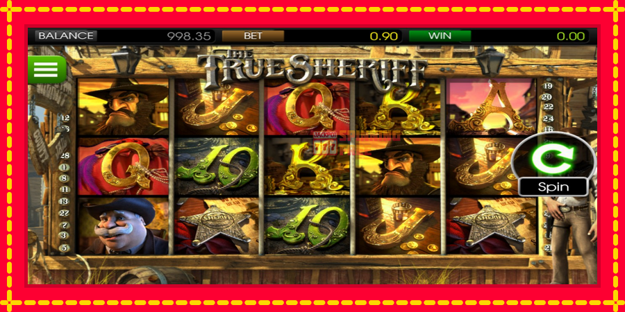 The True Sheriff mesin slot dengan animasi cerah, gambar 1