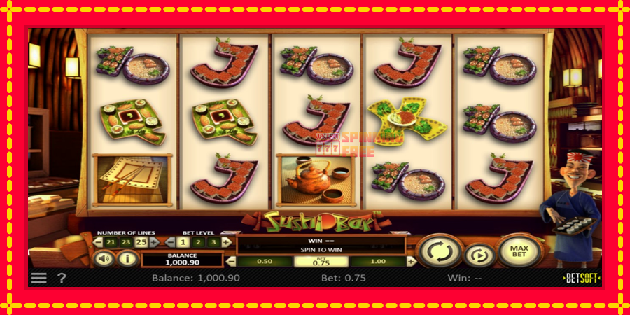 Sushi Bar mesin slot dengan animasi cerah, gambar 2