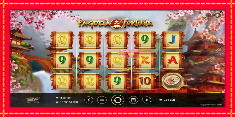 Pagoda of Fortune mesin slot dengan animasi cerah, gambar 1