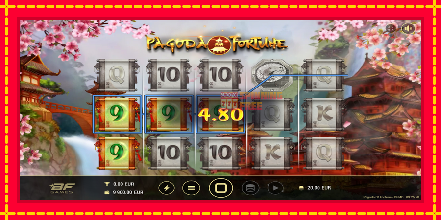 Pagoda of Fortune mesin slot dengan animasi cerah, gambar 2