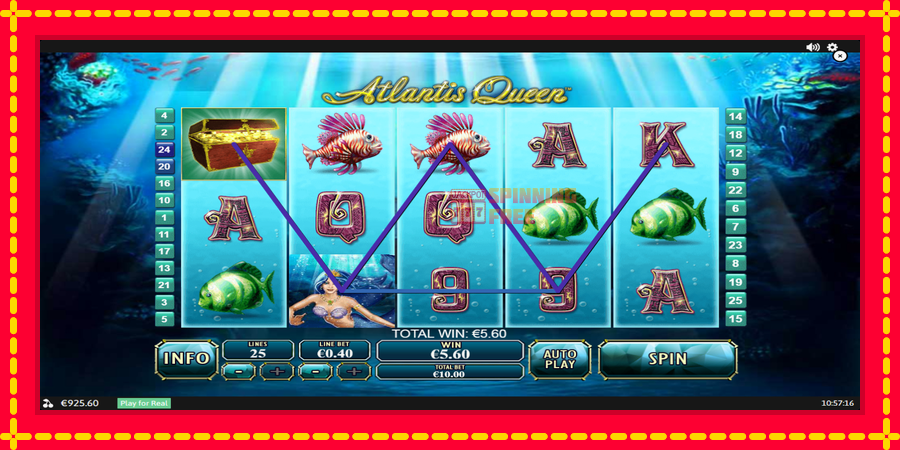 Atlantis Queen mesin slot dengan animasi cerah, gambar 3