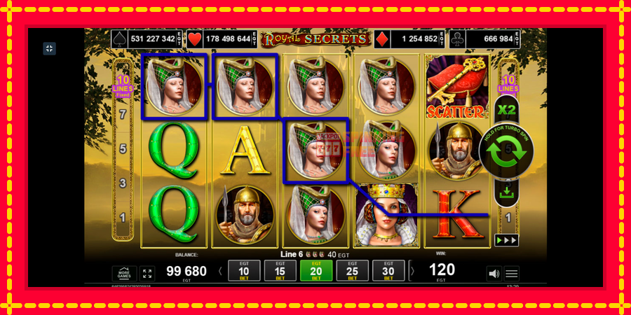 Royal Secrets mesin slot dengan animasi cerah, gambar 4