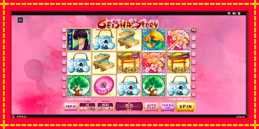 Geisha Story mesin slot dengan animasi cerah, gambar 2