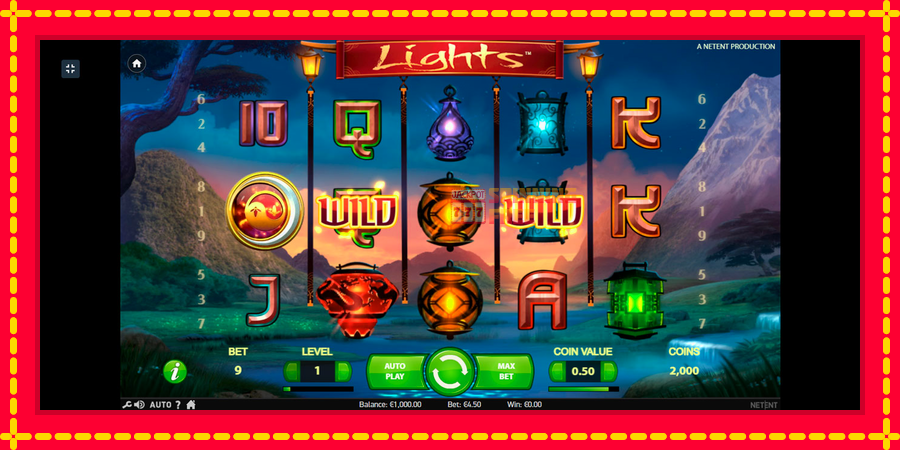 Lights mesin slot dengan animasi cerah, gambar 1