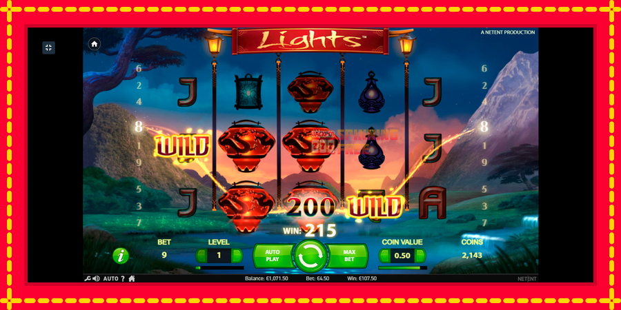 Lights mesin slot dengan animasi cerah, gambar 3