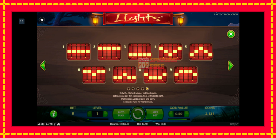 Lights mesin slot dengan animasi cerah, gambar 7