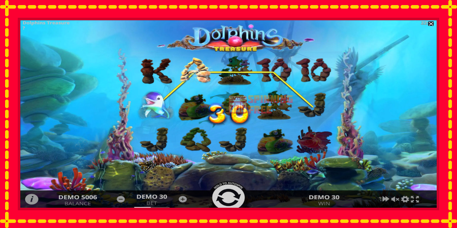 Dolphins Treasure mesin slot dengan animasi cerah, gambar 3