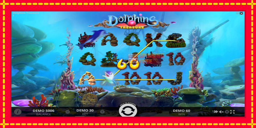 Dolphins Treasure mesin slot dengan animasi cerah, gambar 4