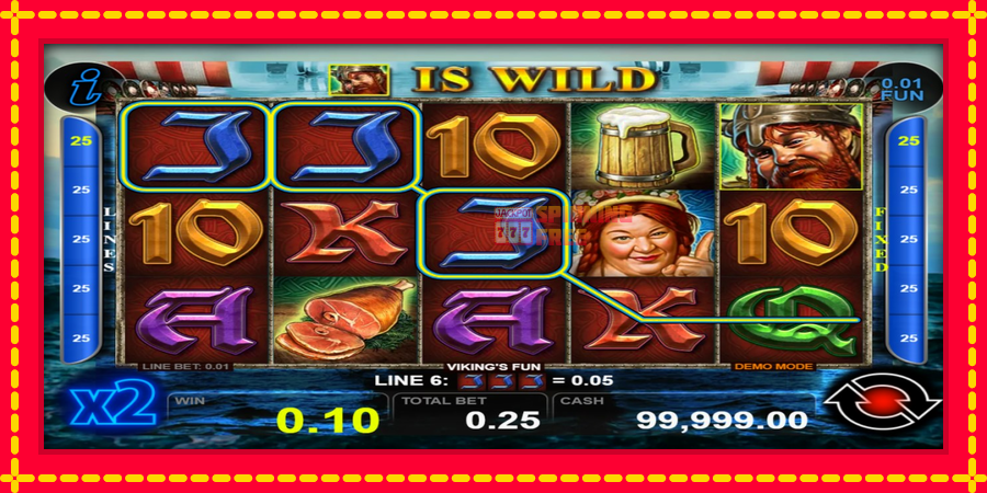 Vikings Fun mesin slot dengan animasi cerah, gambar 2