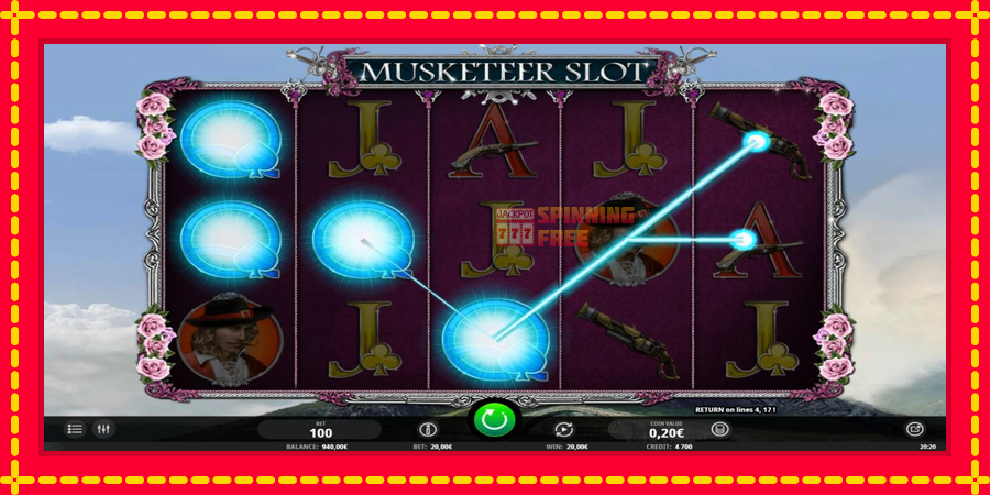 Musketeer Slot mesin slot dengan animasi cerah, gambar 3