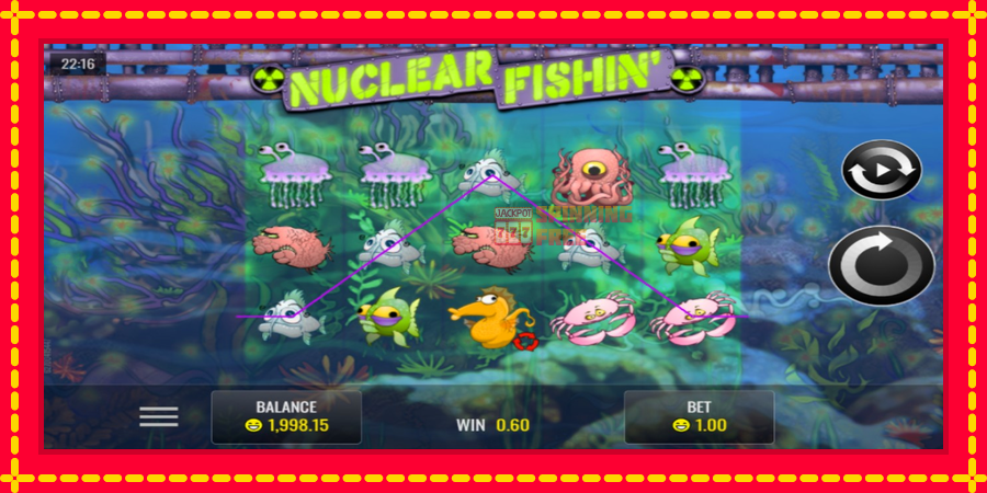 Nuclear Fishin’ mesin slot dengan animasi cerah, gambar 2