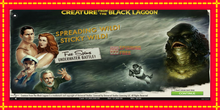 Creature From The Black Lagoon mesin slot dengan animasi cerah, gambar 1