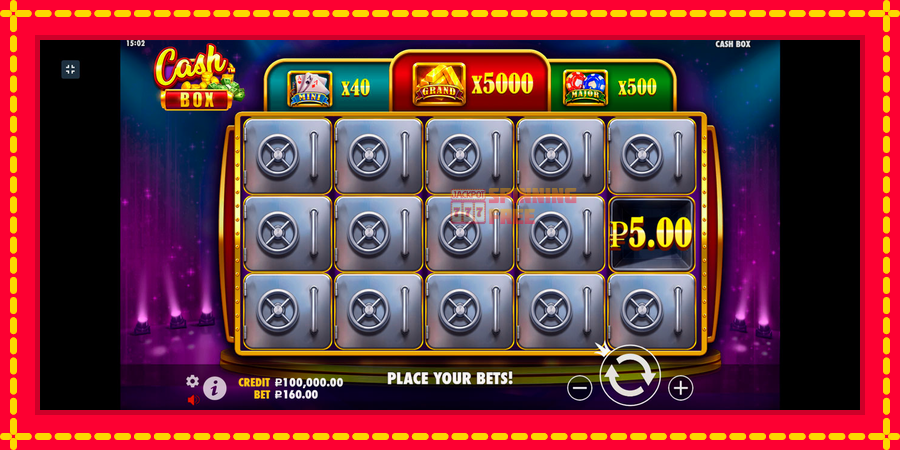 Cash Box mesin slot dengan animasi cerah, gambar 1