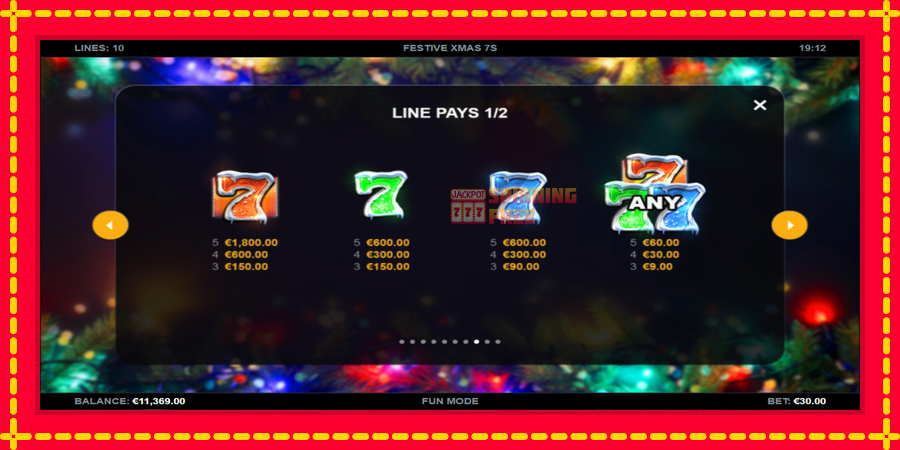 Festive Xmas 7s mesin slot dengan animasi cerah, gambar 5