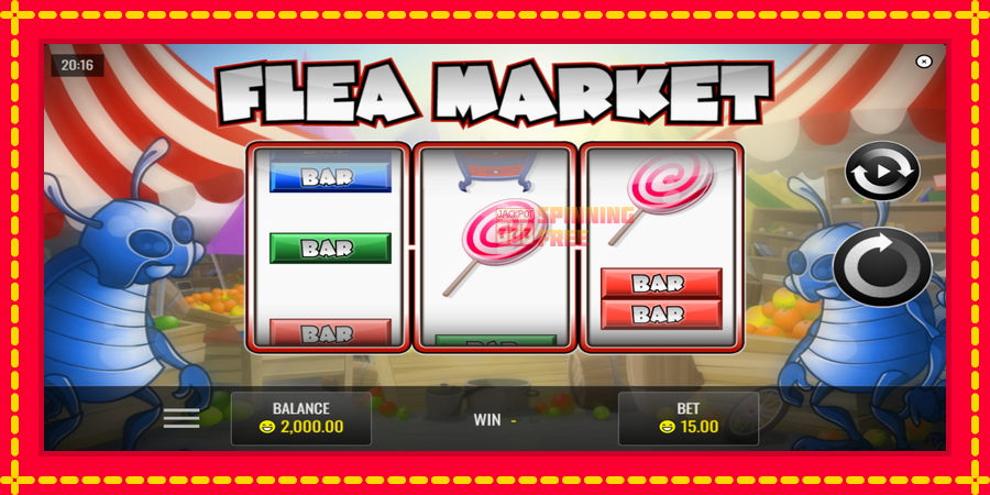 Flea Market mesin slot dengan animasi cerah, gambar 1