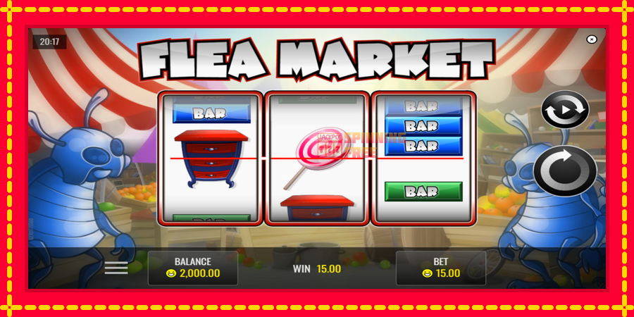 Flea Market mesin slot dengan animasi cerah, gambar 2