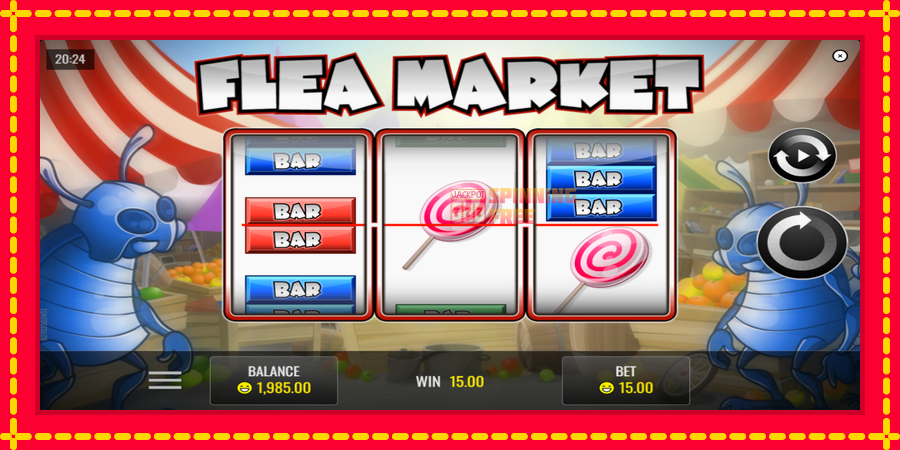 Flea Market mesin slot dengan animasi cerah, gambar 3