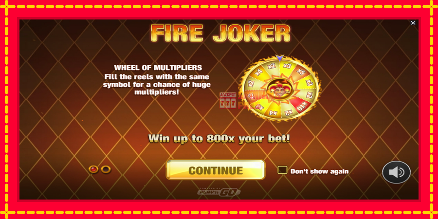 Fire Joker mesin slot dengan animasi cerah, gambar 1