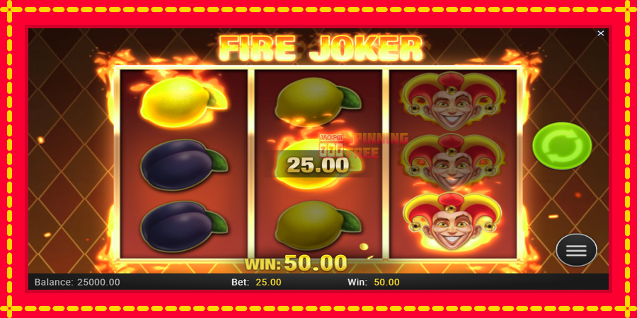 Fire Joker mesin slot dengan animasi cerah, gambar 3