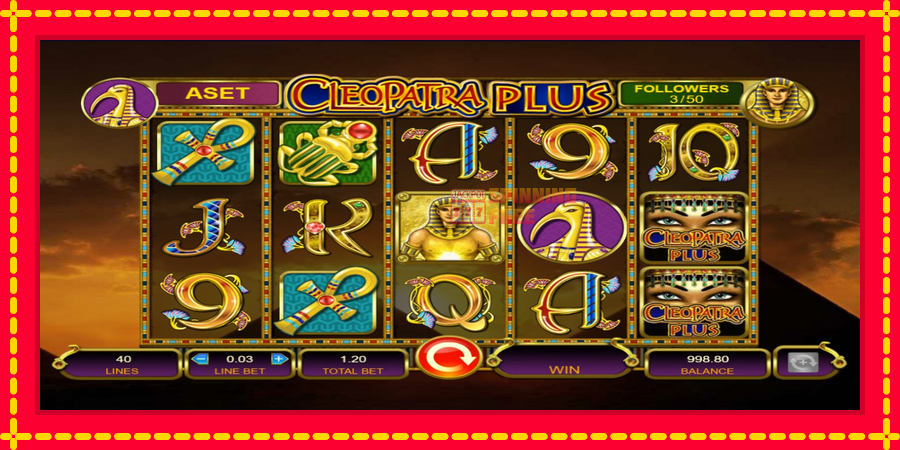 Cleopatra Plus mesin slot dengan animasi cerah, gambar 2