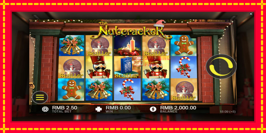 Nutcracker mesin slot dengan animasi cerah, gambar 2