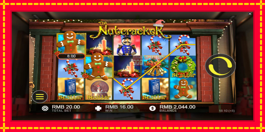 Nutcracker mesin slot dengan animasi cerah, gambar 4