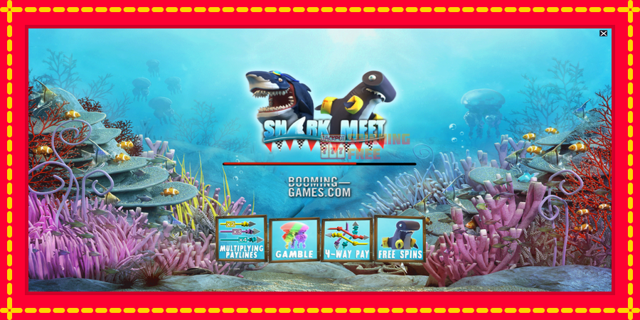 Shark meet mesin slot dengan animasi cerah, gambar 1