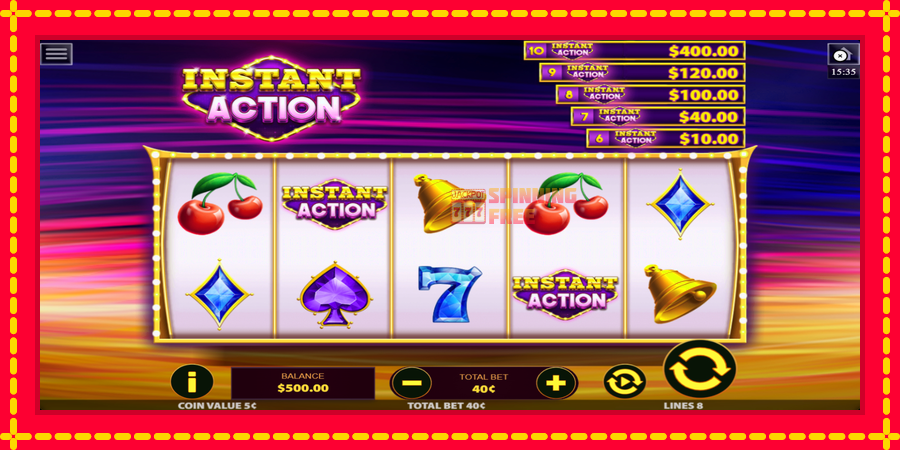 Instant Action mesin slot dengan animasi cerah, gambar 1