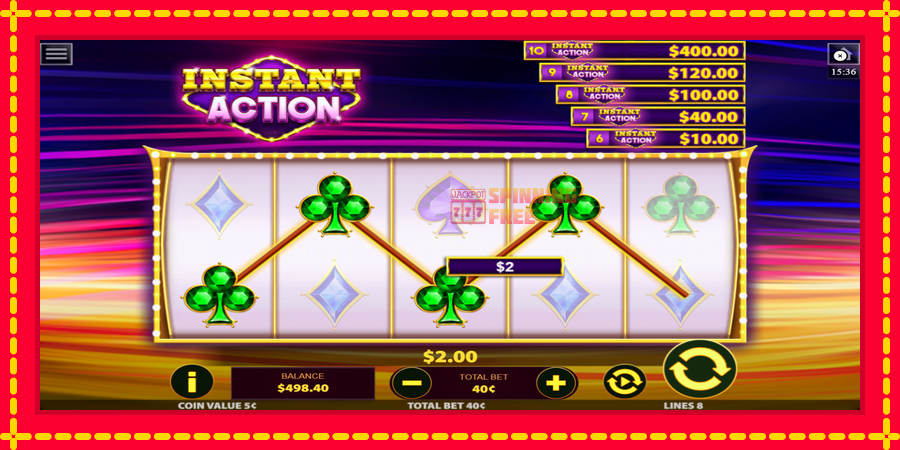 Instant Action mesin slot dengan animasi cerah, gambar 2