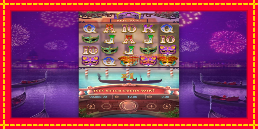 Mask Carnival mesin slot dengan animasi cerah, gambar 2