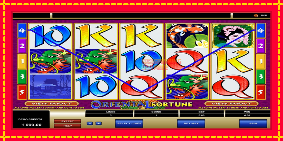 Oriental Fortune mesin slot dengan animasi cerah, gambar 2