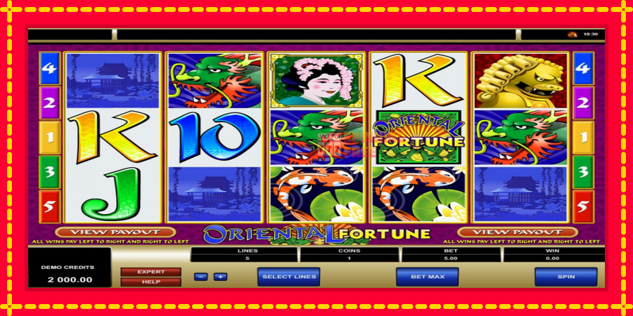 Oriental Fortune mesin slot dengan animasi cerah, gambar 4