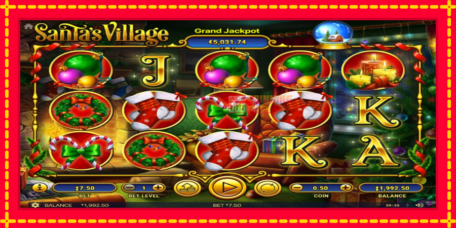 Santa´s Village mesin slot dengan animasi cerah, gambar 2