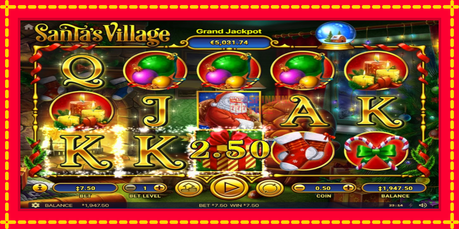 Santa´s Village mesin slot dengan animasi cerah, gambar 3