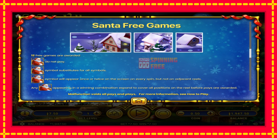 Santa´s Village mesin slot dengan animasi cerah, gambar 5