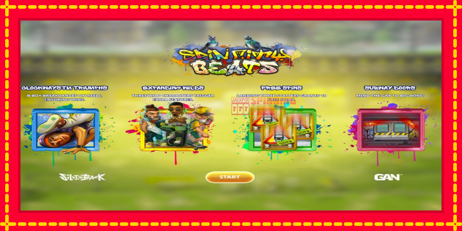 Spin City Beats mesin slot dengan animasi cerah, gambar 1