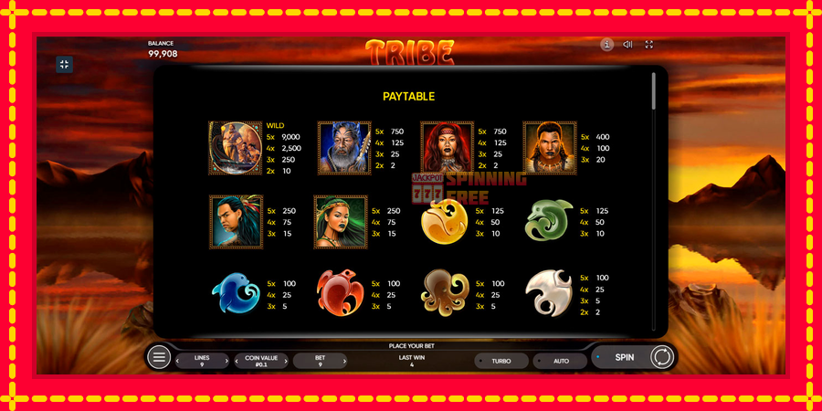 Tribe mesin slot dengan animasi cerah, gambar 6