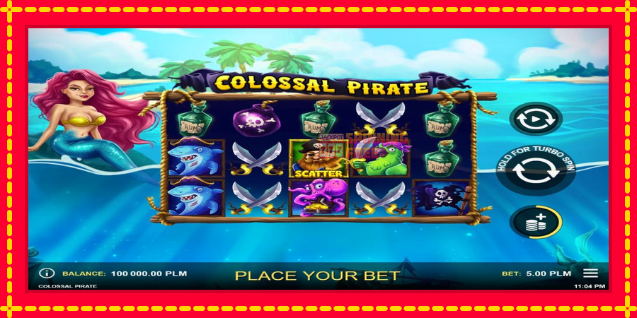 Colossal Pirate mesin slot dengan animasi cerah, gambar 1