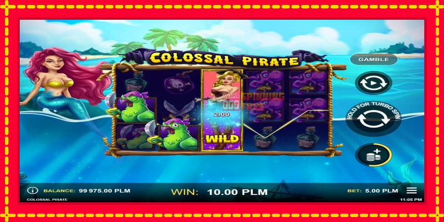 Colossal Pirate mesin slot dengan animasi cerah, gambar 3