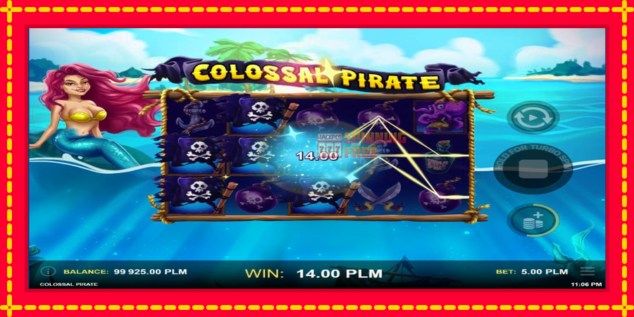 Colossal Pirate mesin slot dengan animasi cerah, gambar 4