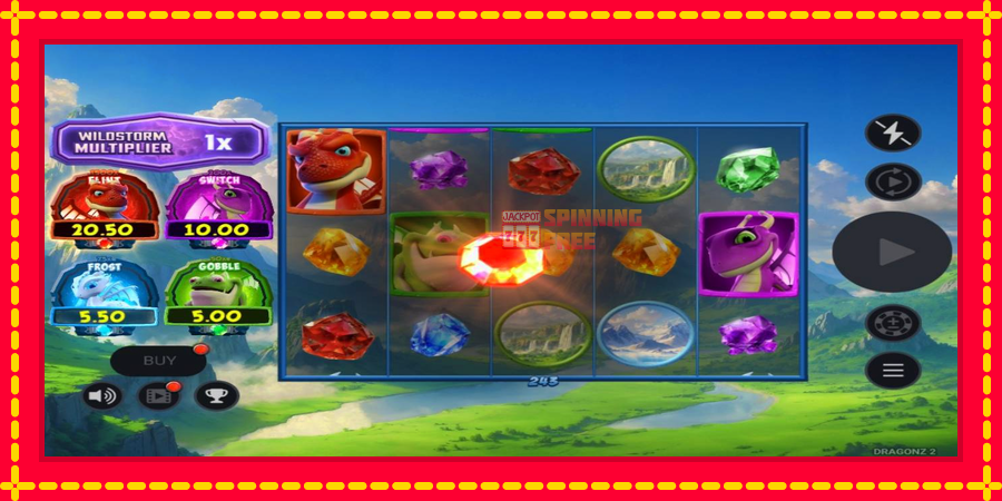 Dragonz 2 mesin slot dengan animasi cerah, gambar 2