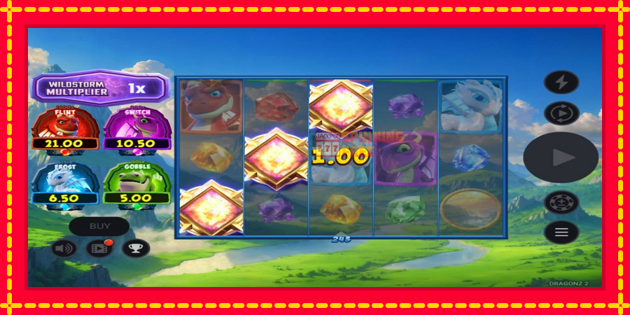 Dragonz 2 mesin slot dengan animasi cerah, gambar 3