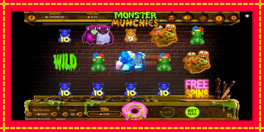 Monster Munchies mesin slot dengan animasi cerah, gambar 2