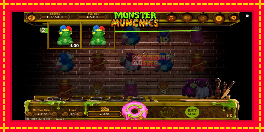 Monster Munchies mesin slot dengan animasi cerah, gambar 3