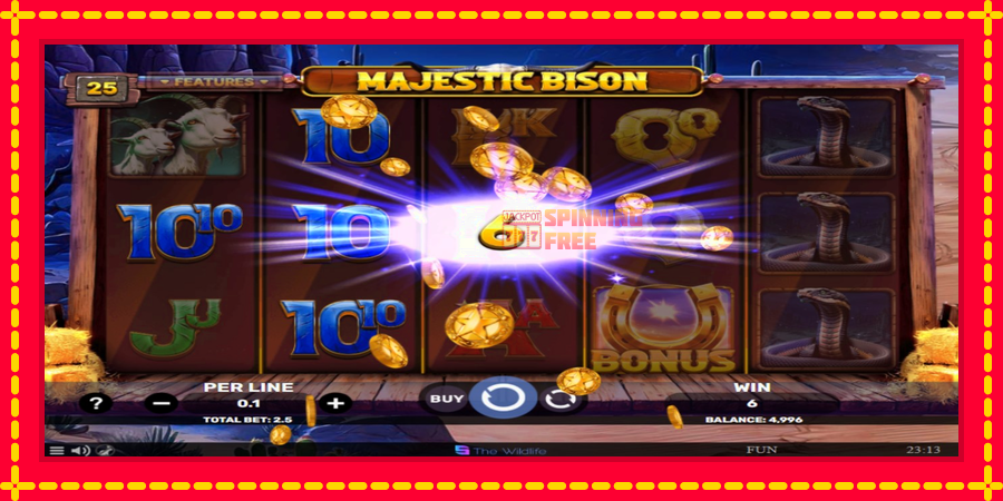 Majestic Bison mesin slot dengan animasi cerah, gambar 3